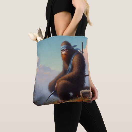 Bigfoot Ninja Tote Bag (Dichtbij)