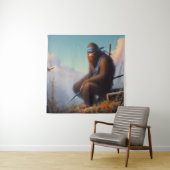 Bigfoot Ninja Wandkleed (In situ)