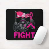 Bigfoot Nk Ribbon Fight Breast Cancer Awareness Me Muismat (Met muis)