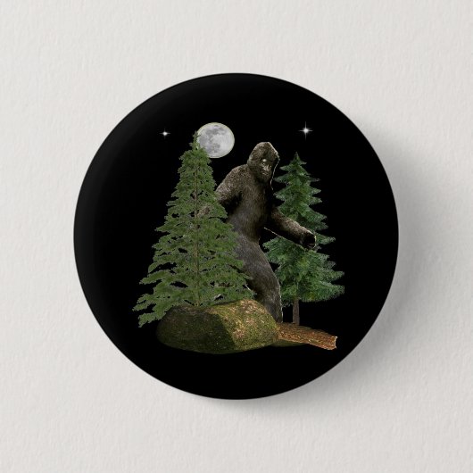 Bigfoot-objecten Ronde Button 5,7 Cm (Voorkant)