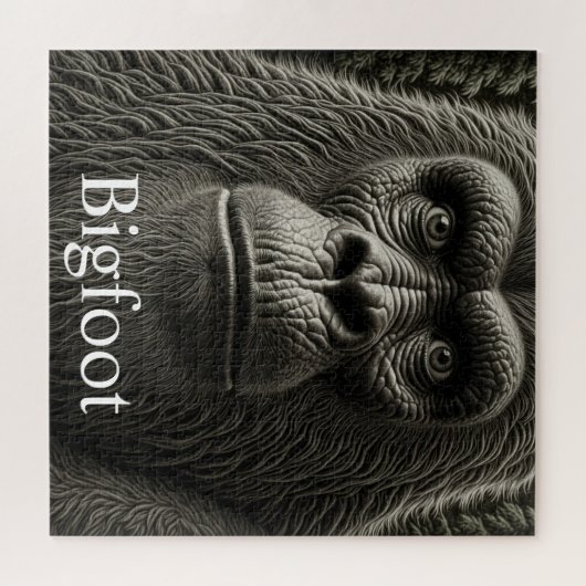 Bigfoot of Sasquatch Close Up Face Legpuzzel (Horizontaal)