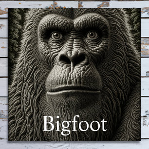 Bigfoot of Sasquatch Close Up Face Legpuzzel