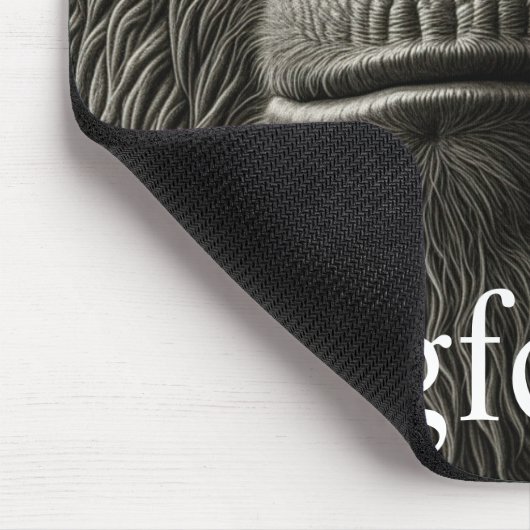 Bigfoot of Sasquatch Close Up Face Muismat (Hoek)