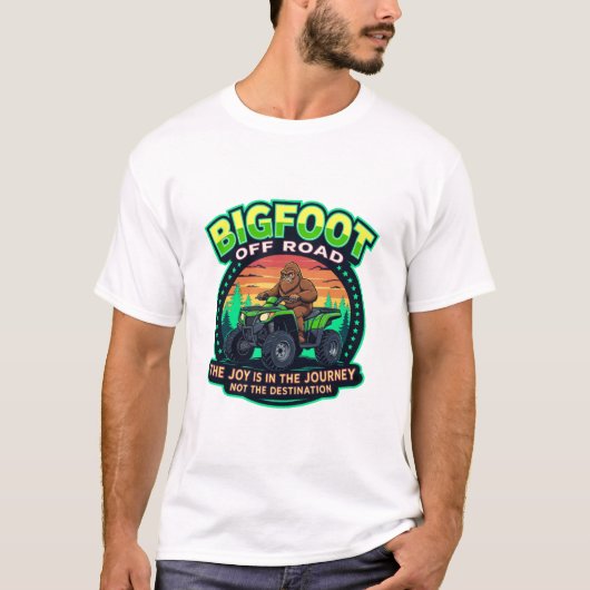 Bigfoot Off Road The Joy is in The Journey T-shirt (Voorkant)