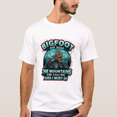 Bigfoot Off Road The Mountains Are Calling T-shirt (Voorkant)