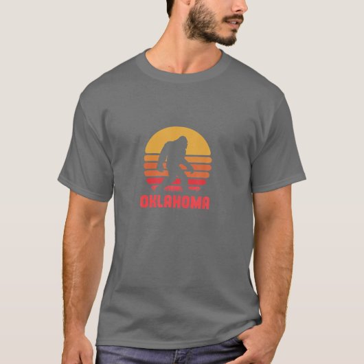 Bigfoot Oklahoma State Sasquatch Yeti Bigfoot Beli T-shirt (Voorkant)