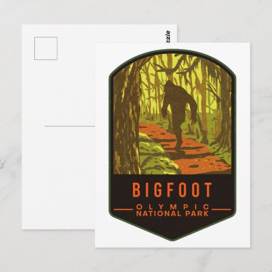 Bigfoot Olympic National Park Briefkaart (Voorkant / Achterkant)