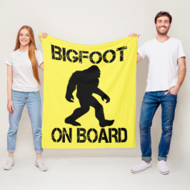Bigfoot on board - Funny Bigfoot Fleece Deken