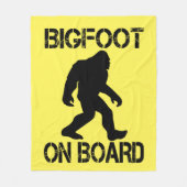 Bigfoot on board - Funny Bigfoot Fleece Deken (Voorkant)