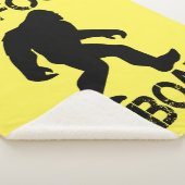 Bigfoot on board - Funny Bigfoot Sherpa Deken (3/4)