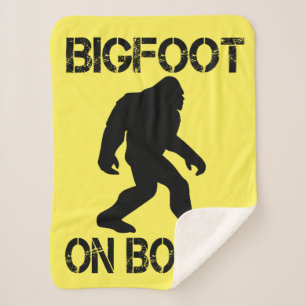 Bigfoot on board - Funny Bigfoot Sherpa Deken