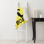 Bigfoot on board - Funny Bigfoot Sherpa Deken (In situ)