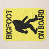 Bigfoot on board - Funny Bigfoot Sherpa Deken (Voorkant (horizontaal))