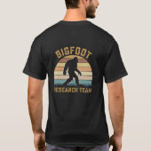 Bigfoot onderzoeksteam grappige vaderdag t-shirt (Achterkant)