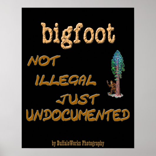 Bigfoot, ongedocumenteerd poster (Voorkant)