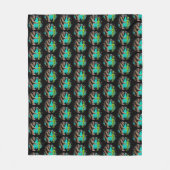 Bigfoot ontmoet buitenaards wezen fleece deken (Voorkant)