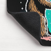 Bigfoot ontmoet buitenaards wezen muismat (Hoek)