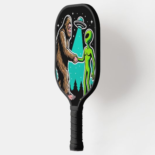 Bigfoot ontmoet buitenaards wezen pickleball paddle (Links)