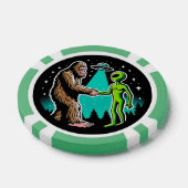 Bigfoot ontmoet buitenaards wezen poker chips (Enkel)