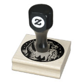 Bigfoot ontmoet buitenaards wezen rubberstempel (Stempel)