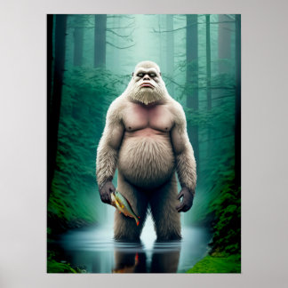 Bigfoot ontmoeting. - 18 x 24 Poster