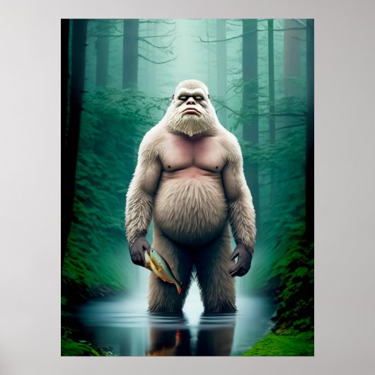 Bigfoot ontmoeting. - 18 x 24 Poster (Voorkant)