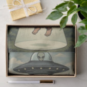 Bigfoot Ontvoering UFO Alien Decoupage Tissue Pape Tissuepapier (Geschenk)