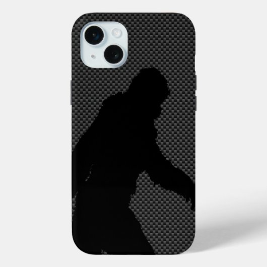 Bigfoot op Carbon Fibre Print Case-Mate iPhone Case (Achterkant)