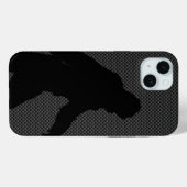 Bigfoot op Carbon Fibre Print Case-Mate iPhone Case (Achterkant (horizontaal))