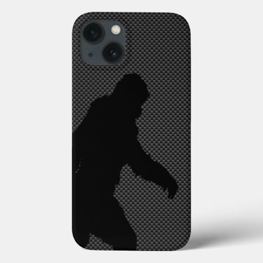 Bigfoot op Carbon Fibre Print Case-Mate iPhone Case (Achterkant)