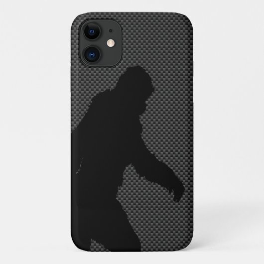 Bigfoot op Carbon Fibre Print Case-Mate iPhone Case (Achterkant)