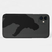 Bigfoot op Carbon Fibre Print Case-Mate iPhone Case (Achterkant (horizontaal))