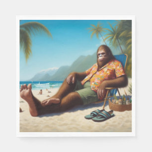 Bigfoot Op het strand Servet