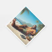 Bigfoot Op het strand Servet (Hoek)