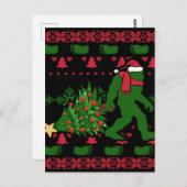 Bigfoot op messing background briefkaart (Voorkant / Achterkant)