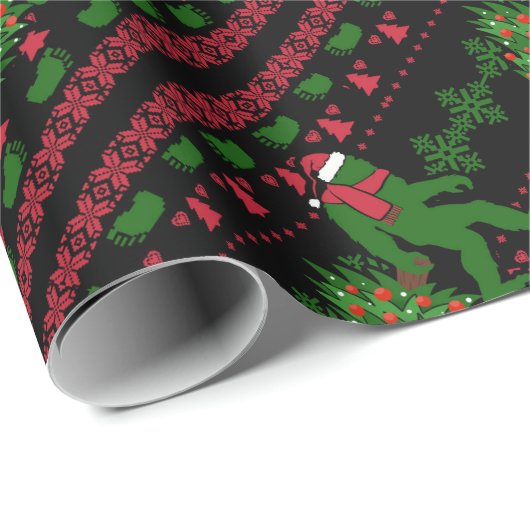 Bigfoot op messing background cadeaupapier (Rol Hoek)