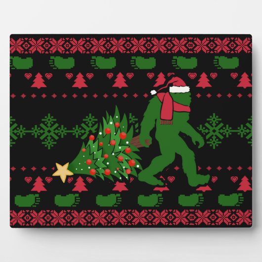 Bigfoot op messing background fotoplaat (Voorkant)