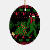 Bigfoot op messing background keramisch ornament (Rechts)