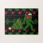 Bigfoot op messing background legpuzzel (Horizontaal)