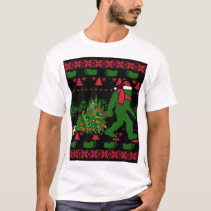 Bigfoot op messing background t-shirt