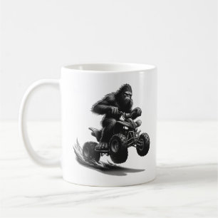 Bigfoot op Quad Bike rijden Koffiemok