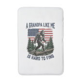 Bigfoot Opa Vintage Amerikaanse Vlag Shirt Ontwerp Badmat (Voorkant Verticaal)