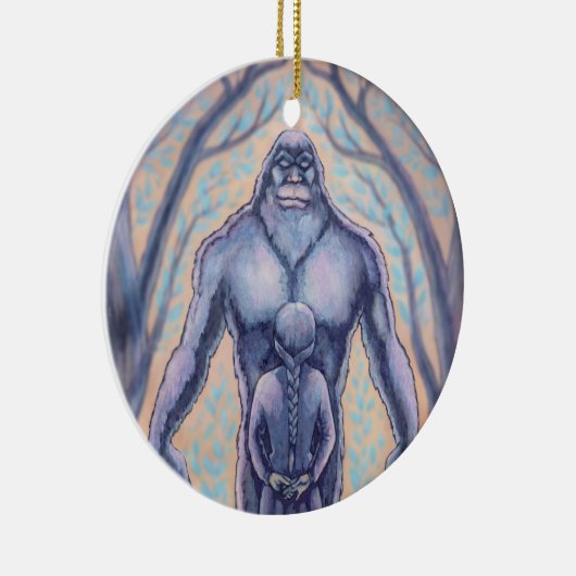 Bigfoot Ornament persoonlijke sasquatch-cadeaus (Rechts)