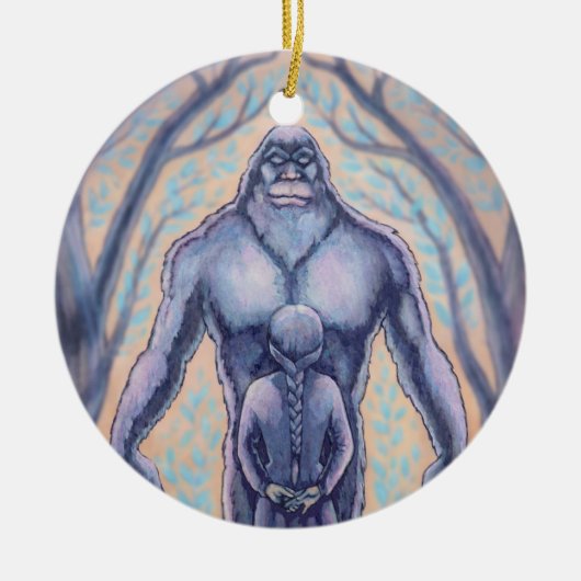 Bigfoot Ornament persoonlijke sasquatch-cadeaus (Voorkant)