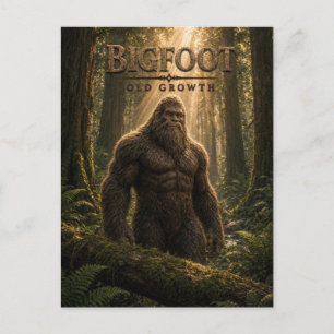 Bigfoot Oude Groei Donkere Cinema Briefkaart