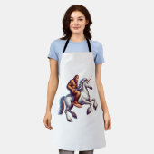 Bigfoot paardrijden Eenhoorn Schort (Gedragen)