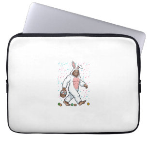 Bigfoot Paashaas Kostuum Grappige Sasquatch Mannen Laptop Sleeve