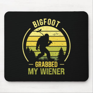 Bigfoot pakte mijn Wiener Funny BBQ Sasquatch Muismat