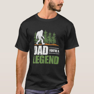 Bigfoot Pap Je bent een Legend Funny Sasquatch Bel T-shirt