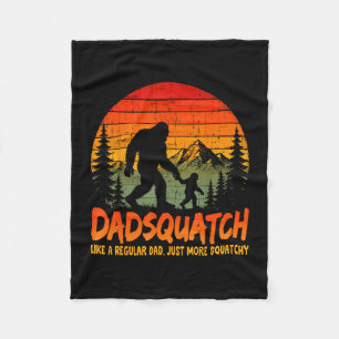 Bigfoot papa dadsquatch als een gewone vader vader fleece deken